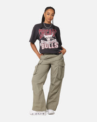 Mitchell & Ness Women's Chicago Bulls Sportsmanship T-Shirt Faded Black