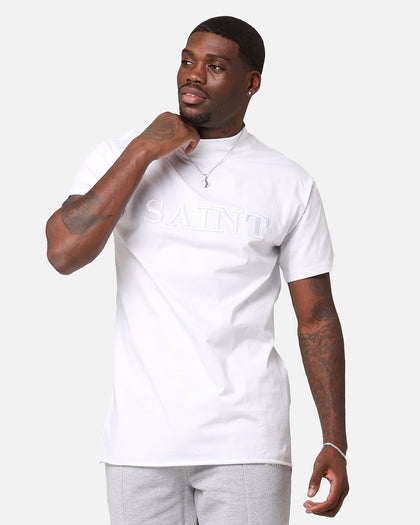 Saint Morta Annex Mockneck T-Shirt White/White