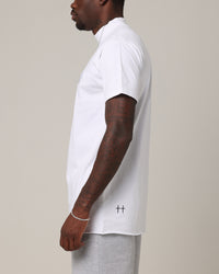 Saint Morta Annex Mockneck T-Shirt White/White