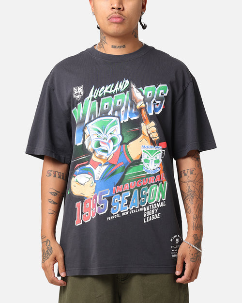 Mitchell & Ness Auckland Warriors 1995 Season T-Shirt Faded Black