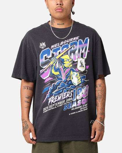 Mitchell & Ness Melbourne Storm 1999 Premiers T-Shirt Faded Black