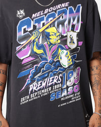 Mitchell & Ness Melbourne Storm 1999 Premiers T-Shirt Faded Black