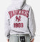 Majestic Athletic New York Yankees Wordmark Arch Hoodie Grey