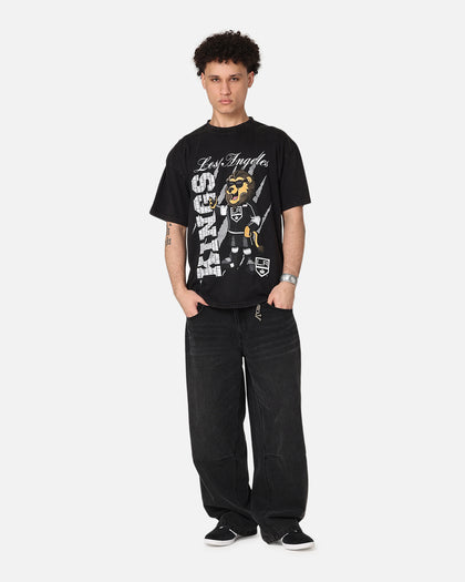 Culture Kings Los Angeles Kings Heavy T-Shirt Black Acidwash