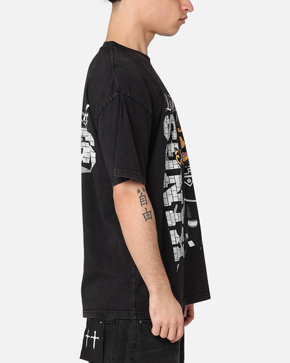 Culture Kings Los Angeles Kings Heavy T-Shirt Black Acidwash