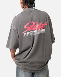 Saint Morta Artistry T-Shirt Washed Charcoal
