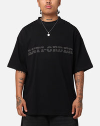 The Anti Order Brail Mock Neck T-Shirt Off  Black/Black
