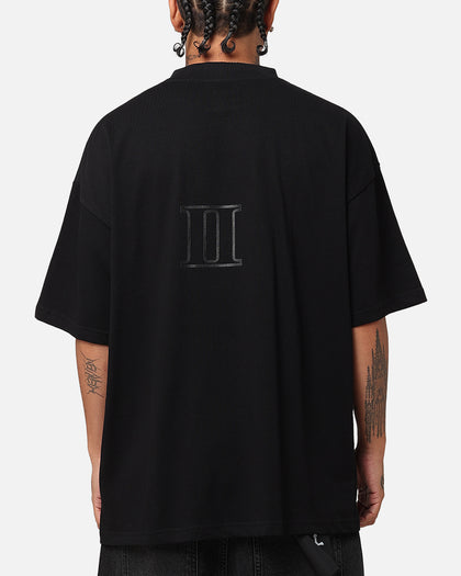 The Anti Order Brail Mock Neck T-Shirt Off  Black/Black