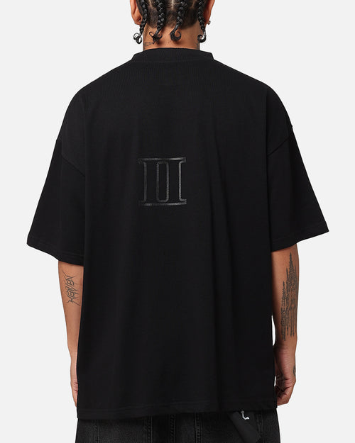 The Anti Order Brail Mock Neck T-Shirt Off  Black/Black