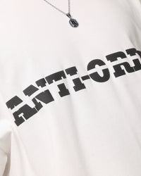 The Anti Order A-Track Mock Neck T-Shirt Off White/Black