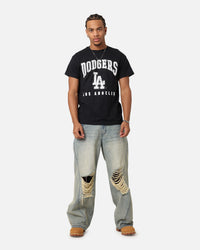Majestic Athletic Los Angeles Dodgers Blecker Team Arch T-Shirt Black