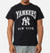 Majestic Athletic New York Yankees Blecker Team Arch T-Shirt Black