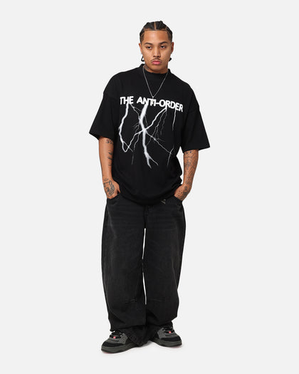 The Anti Order Voltage Mock Neck T-Shirt Black