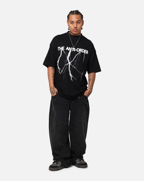 The Anti Order Voltage Mock Neck T-Shirt Black