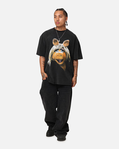 American Thrift Disney The Muppets Miss Piggy Heavy T-Shirt Vintage Black