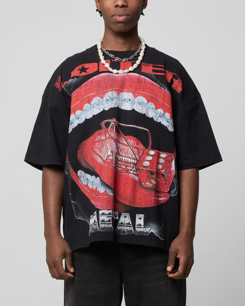 Loiter Metal Mouth T-Shirt Vintage Black