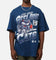 Mitchell & Ness Geelong Cats Mascot Character T-Shirt Blue