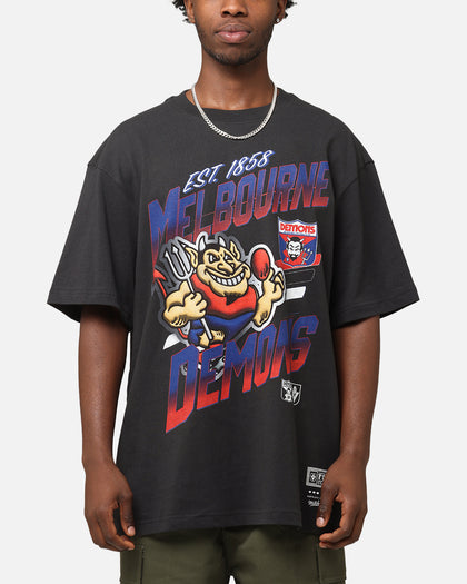 Mitchell & Ness Melbourne Demons Mascot Character T-Shirt Faded Black