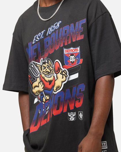 Mitchell & Ness Melbourne Demons Mascot Character T-Shirt Faded Black