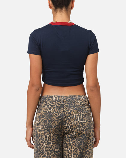 Tommy Jeans Women's TJW Slim Cropped Block T-Shirt Black