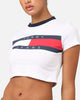 Tommy Jeans Women's TJW Slim Cropped Block T-Shirt White