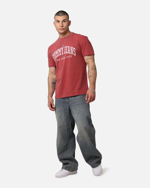 Tommy Jeans TJM Archive Varsity Washed T-Shirt Red