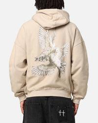 Saint Morta Doves Vintage Hoodie Stone