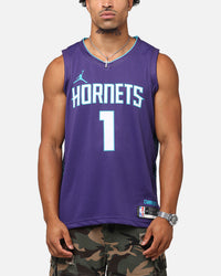 Nike Lamelo Ball Charlotte Hornets #1 Statement Edition 2022/23 Nike Dri-Fit NBA Swingman Jersey New Orchid