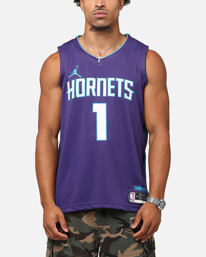 Nike Lamelo Ball Charlotte Hornets #1 Statement Edition 2022/23 Nike Dri-Fit NBA Swingman Jersey New Orchid