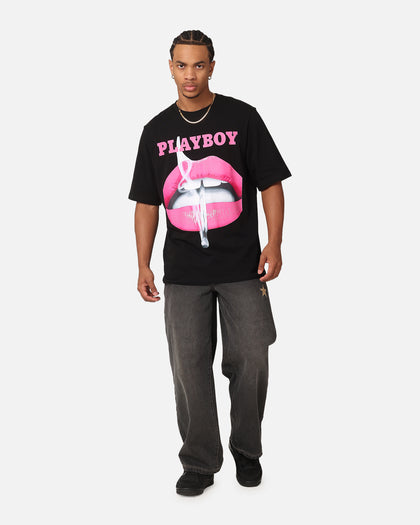 Playboy Nov 2013 Lips T-Shirt Black