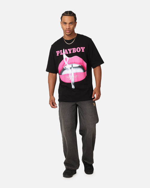 Playboy Nov 2013 Lips T-Shirt Black