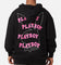 Playboy Wavy Stack Hoodie Black
