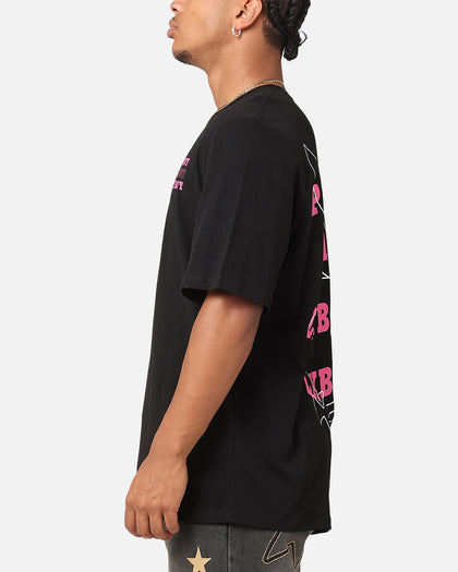 Playboy Wavy Stacked T-Shirt Black