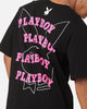 Playboy Wavy Stacked T-Shirt Black