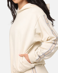 Champion Women's Lux Taping Hoodie Natural
