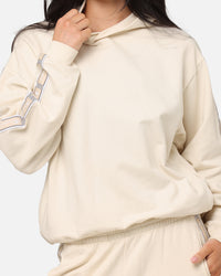Champion Women's Lux Taping Hoodie Natural