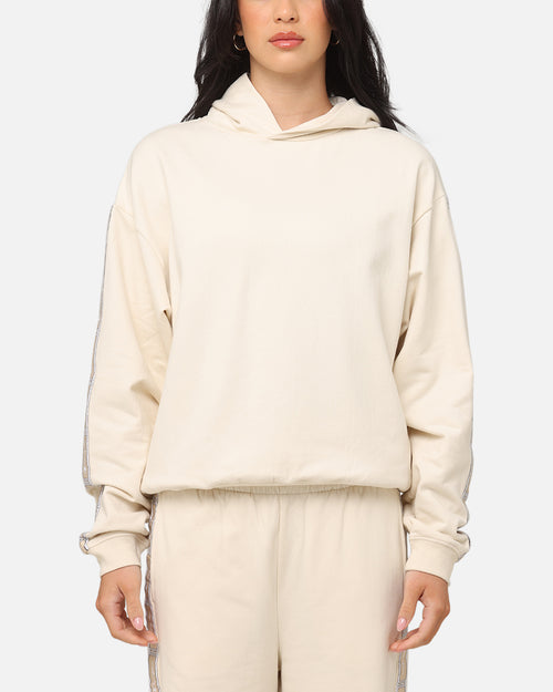 Champion Women's Lux Taping Hoodie Natural