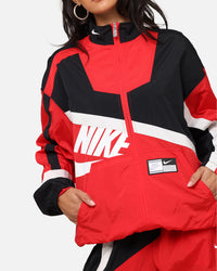 Nike Women's Oversized Street Woven Jacket University Red/Black/Sail