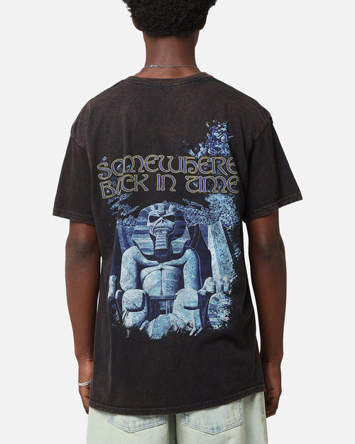 Iron Maiden Back In Time Vintage T-Shirt Black Vintage