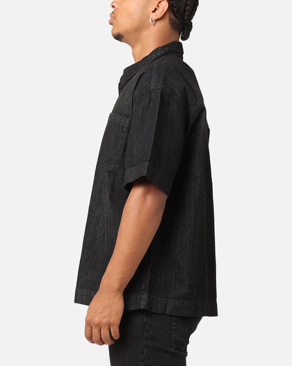 Saint Morta Boxy Denim Shirt Black