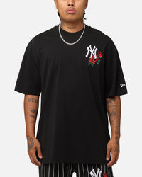 New Era New York Yankees Rose Oversized T-Shirt Black