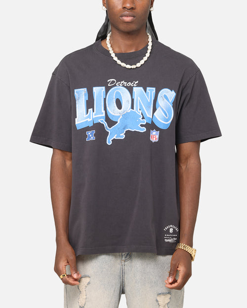 Mitchell & Ness Detroit Lions Arch T-Shirt Faded Black