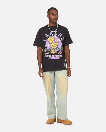 Mitchell & Ness Los Angeles Lakers Champions Report "Champ Pack" T-Shirt Faded Black
