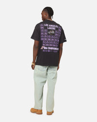 Mitchell & Ness Los Angeles Lakers Champions Report "Champ Pack" T-Shirt Faded Black