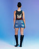 Ed Hardy By Loiter Women's Ripped Dragon Tank Black
