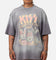 Kiss Creatures Of The Night T-Shirt Washed Grey