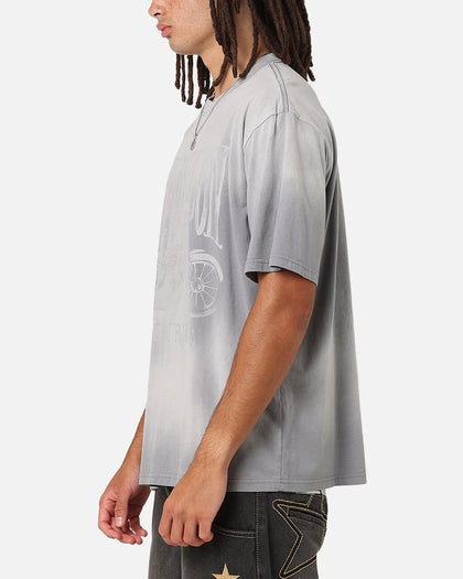 Willie Nelson Bike T-Shirt Washed Grey