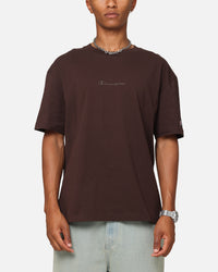 Champion Heritage New Script T-Shirt Brown