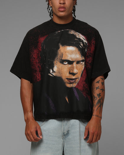 Loiter Star Wars Vader Boxy T-Shirt Washed Black