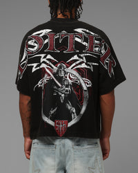 Loiter Star Wars Vader Boxy T-Shirt Washed Black